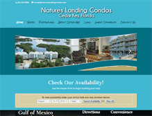 Tablet Screenshot of natureslandingcondos.com